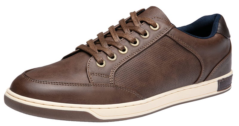 Jousen Men's Casual Shoes Memory Foam Casual Sneakers for Men (A81Q02 Dark Brown 11) - Image 1